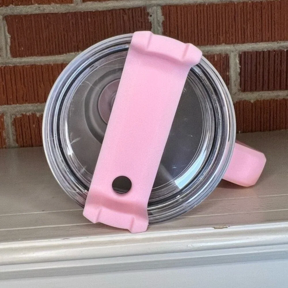 Tumbler Baby Pink Stainless Steel 40 Oz. with Straw and Handle Light Pink Cup